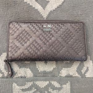 Coach Silver Weave Wallet